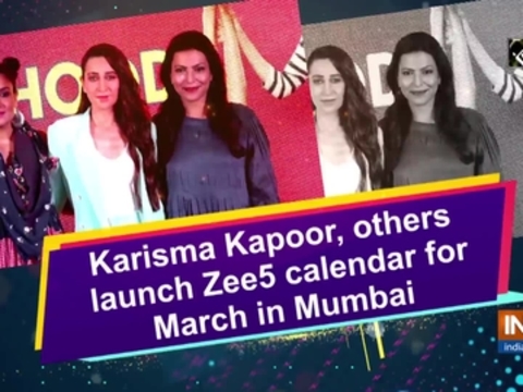 Karisma Kapoor, others launch Zee5 calendar for March in Mumbai