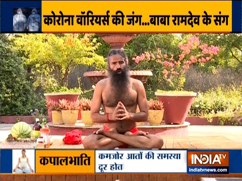 Swami Ramdev suggests exercises for corona warriors to relieve pain from legs