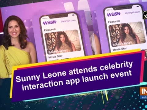 Sunny Leone attends celebrity interaction app launch event