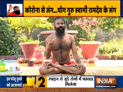 Swami Ramdev on Markatasana, its steps and benefits