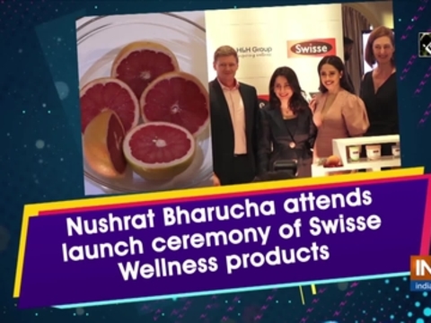 Nushrat Bharucha attends launch ceremony of Swisse Wellness products