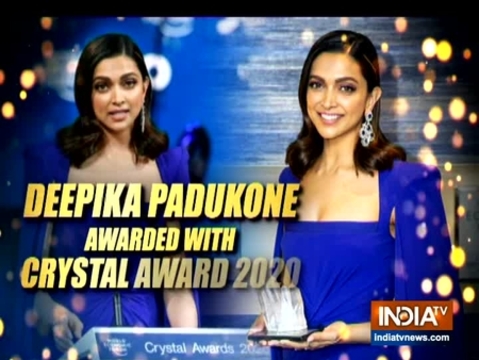 Deepika Padukone receives Crystal Award at World Economic Forum