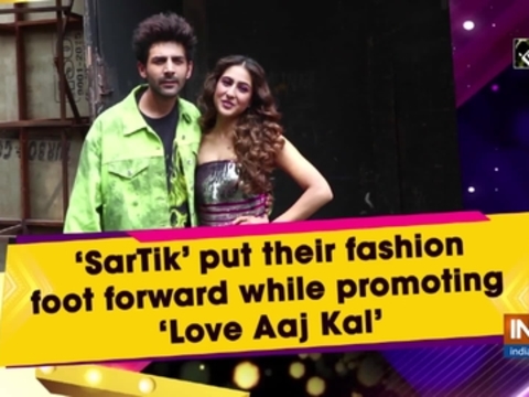 'SarTik' put their fashion foot forward while promoting 'Love Aaj Kal'