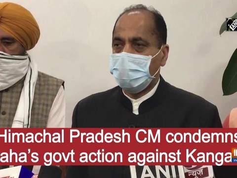 Himachal Pradesh CM condemns Maha's govt action against Kangana