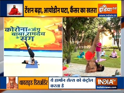 Want to get rid of thyroid problem? Swami Ramdev suggests doing sheershasana