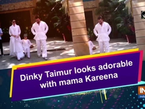 Dinky Taimur looks adorable with mama Kareena