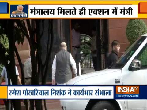 Modi Sarkar 2.0:Amit Shah arrives for the Union Cabinet meeting