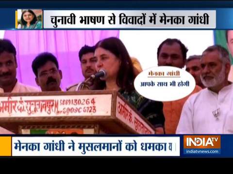 Maneka Gandhi lands in soup for remarks on Muslim voters, show-cause notice issued