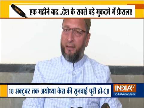 How can NDA and alliance predict SC's judgement in favour of Hindus: Owaisi