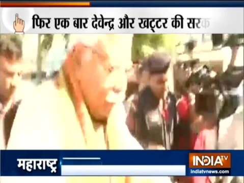 Haryana Assembly Polls: CM Manohar Lal Khattar rides a cycle to the polling booth