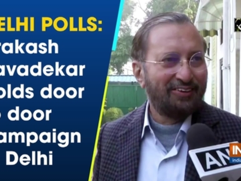 Delhi polls: Prakash Javadekar holds door to door campaign in Delhi