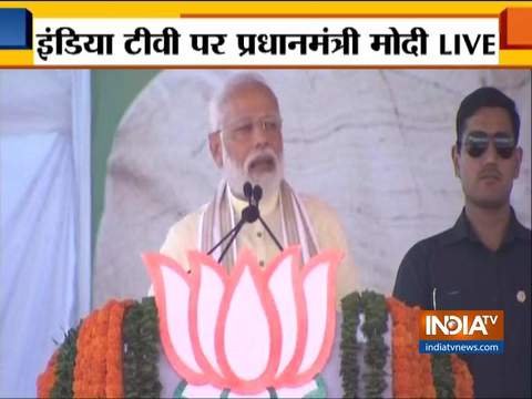 LS polls 2019: PM Modi holds public meeting in Maharashtra’s Dindori