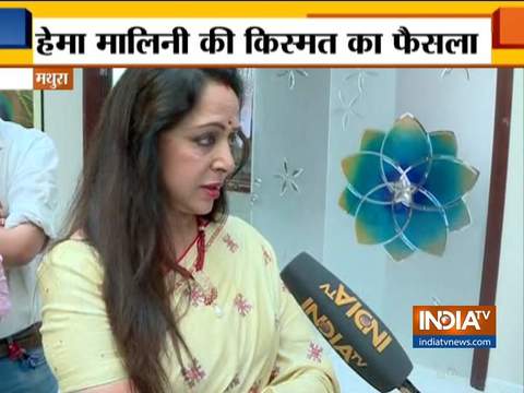 I have done alot of work in Mathura, my work will make me win, says Hema Malini