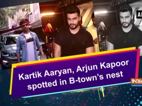 Kartik Aaryan, Arjun Kapoor spotted in B-town's nest