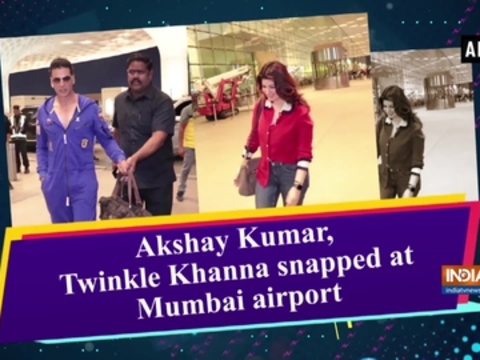 Akshay Kumar, Twinkle Khanna snapped at Mumbai airport