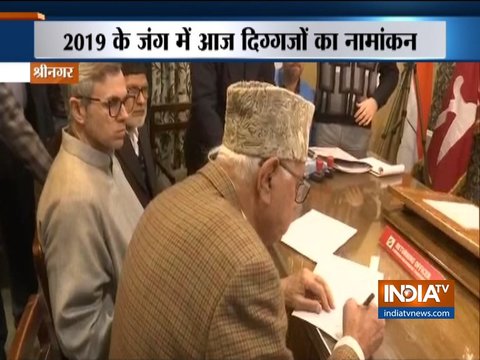 Hema Malini offers prayers in Mathura, Farooq Abdullah files nomination in Srinagar