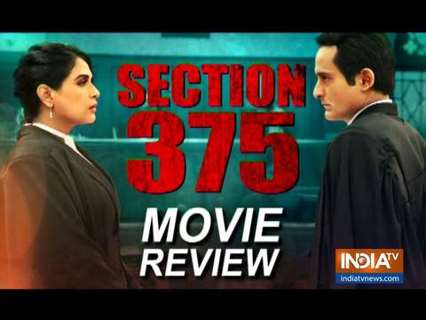 Section 375 Movie Review: Aksahye Khanna, Richa Chadha's film is a must watch