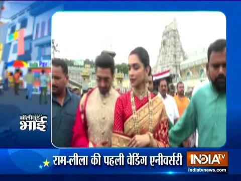 Deepika & Ranveer visit Tirupati