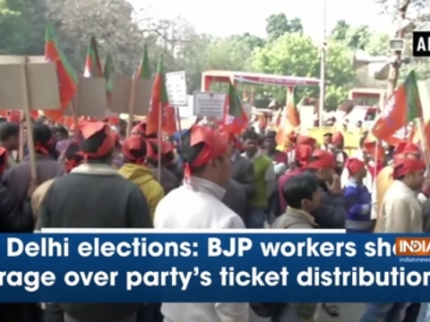 Delhi elections: BJP workers show rage over party's ticket distribution