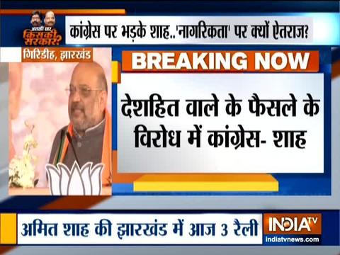 VIDEO: Congress got stomache after passage of CAB, says Amit Shah