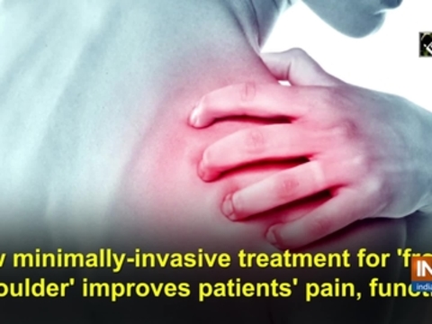 New minimally-invasive treatment for 'frozen shoulder' improves patients' pain, function