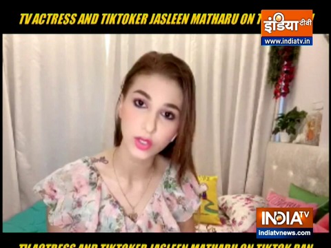 Tik Tok star Jasleen Matharu reacts to the ban of chinese apps