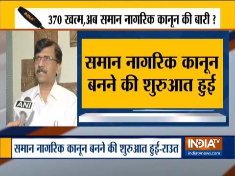 Triple Talaq Bill, revocation of Article 370 is a beginning towards bringing a uniform civil code in India: Shivsena