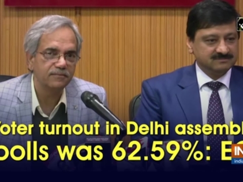 Voter turnout in Delhi assembly polls was 62.59%: EC