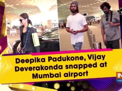 Deepika Padukone, Vijay Deverakonda snapped at Mumbai airport