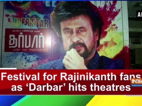 Festival for Rajinikanth fans as 'Darbar' hits theatres