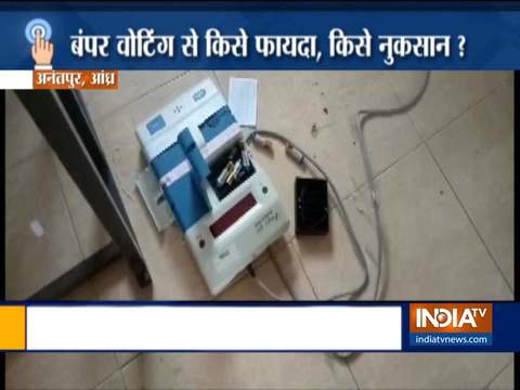 Jan Sena candidate arrested for breaking EVM at Anantpur, Andhra Pradesh