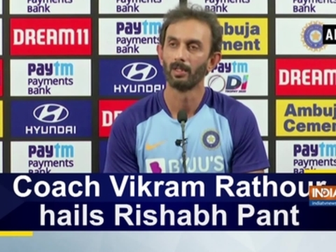 Coach Vikram Rathour hails Rishabh Pant