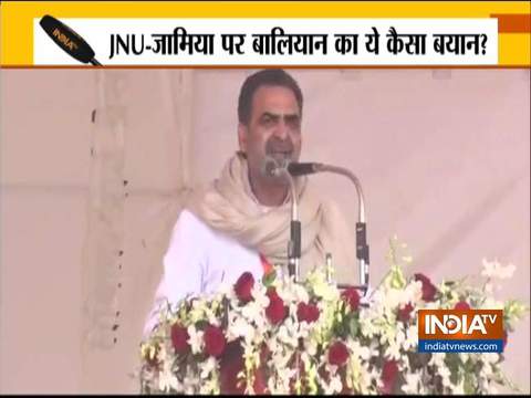 Sanjeev Balyan stirs controversy with remark on ongoing CAA protests in Jamia, JNU