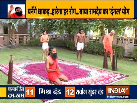 Swami Ramdev teaches self-defense tips to protect yourself when someone attacks you