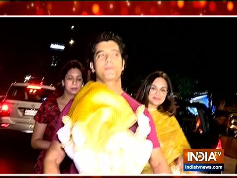 Sharad Kelkar and Arjun Bijlani welcome Ganpati Bappa home