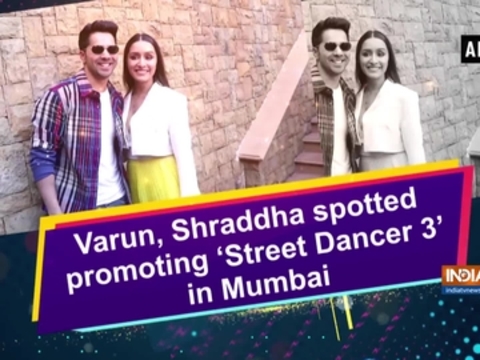 Varun, Shraddha spotted promoting 'Street Dancer 3' in Mumbai