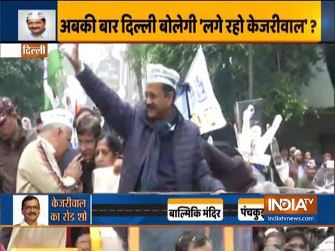 Arvind Kejriwal holds a roadshow, will file nomination from New Delhi assembly seat shortly