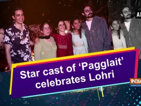 Star cast of 'Pagglait' celebrates Lohri