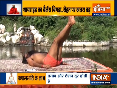 Swami Ramdev shares yoga asanas to treat thyroid