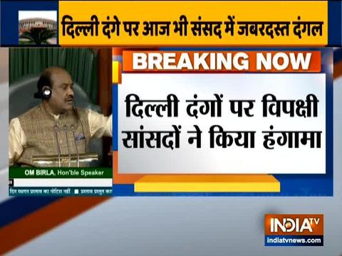 Budget Session: Lok Sabha adjourned till 2 pm following uproar over Delhi violence