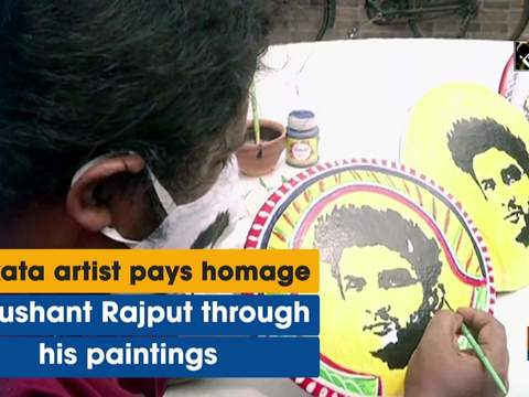 Kolkata artist pays homage to Sushant Rajput through his paintings