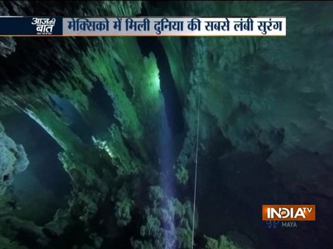 Divers discover world's largest flooded cave in Mexico