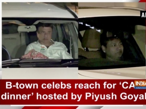 B-town celebs reach for 'CAA dinner' hosted by Piyush Goyal