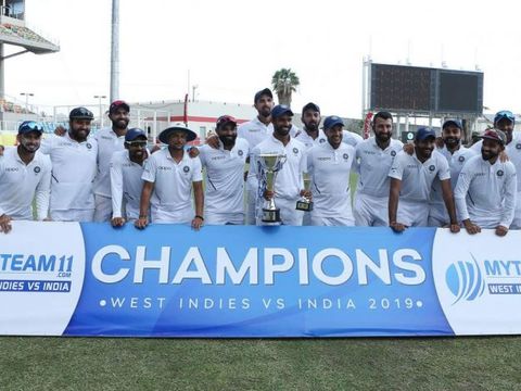 India thrash West Indies by 257 runs to win series 2-0, Kohli wins record 28th Test as captain