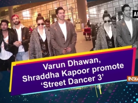 Varun Dhawan, Shraddha Kapoor promote 'Street Dancer 3'