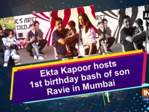 Ekta Kapoor hosts 1st birthday bash of son Ravie in Mumbai