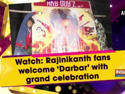 Watch: Rajinikanth fans welcome 'Darbar' with grand celebration