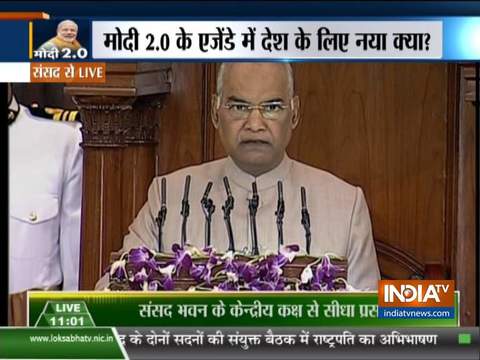 President Ram Nath Kovind's full address to joint Parliament session