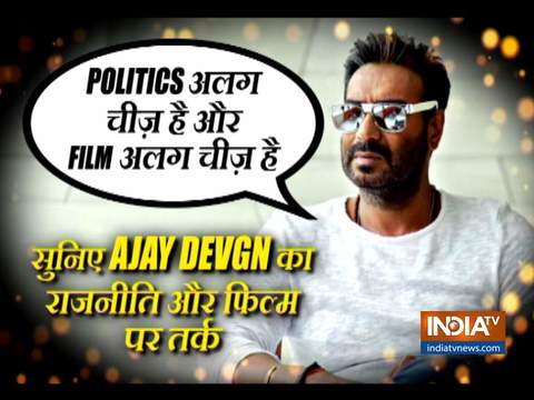 Ajay Devgn talks about the connection between cinema and politics