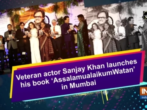 Veteran actor Sanjay Khan launches his book 'AssalamualaikumWatan' in Mumbai